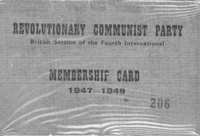 Herbie Bell's RCP membership card