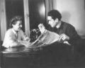 Jock Haston with Sylvia Cozer, Secretary to the Fourth International, Paris 1946