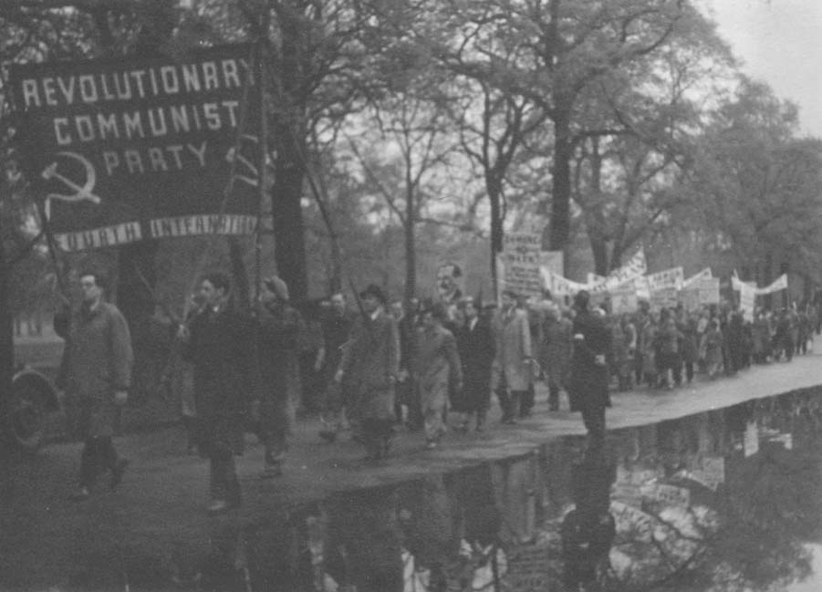 RCP banner, May Day 1947